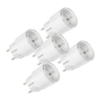 Shelly Plug S MTR Gen3 12A Viedā Rozete (5 gab. komplekts), Balta