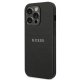 Guess iPhone 14 Pro Case Saffiano Strap, Black
