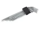 Ball-End Hex Key Wrench Set 9 pcs, 1.5-10 mm