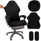 Dunmoon 25824 Stretch Gaming Chair Cover with Armrest Covers, Black