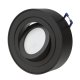 Maclean MCE462 B Recessed Spotlight Fixture for MR16/GU10, Black