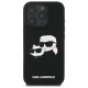 Karl Lagerfeld Silicone Double Heads MagSafe vāciņš iPhone 16 Pro, Melns