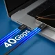 Spigen Essential EB24012CC USB-C uz USB-C kabelis 240W 120cm, melns