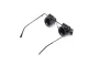 Pulksteņmeistara lupa brilles ar LED apgaismojumu 20x 15mm, melnas