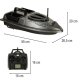 Flytec V900 GPS Remote Control Bait Boat 5.4 km/h, 1.5 kg