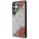 Guess Leather 4G Flowers MagSafe Case for Samsung Galaxy S25 Ultra - Pink