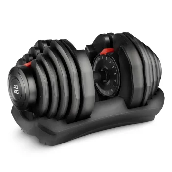 Regulējama hantele 4FIZJO PRO 40 kg, melna