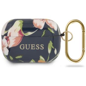 Чехол для наушников Guess AirPods Pro GUACAPTPUBKFL03 Flower Collection, синий