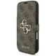 Чехол-книжка Guess Book 4G Metal Logo для iPhone 18 Pro / 17 Pro, коричневый