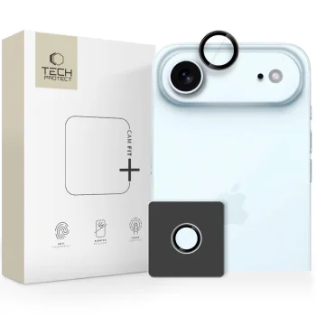Защитное стекло для камеры Tech-Protect Camring Fit+ для iPhone 17 Air, черное
