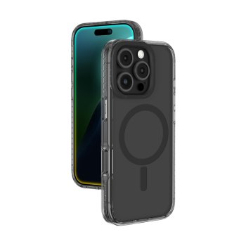 AmazingThing Titan Pro Mag vāciņš ar magnētisko gredzenu iPhone 16 Max - Melns | Case With Magnetic Ring Black