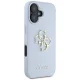 Guess Grained Big 4G Logo vāciņš Apple iPhone 16 - Zils