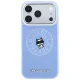 Karl Lagerfeld Point & Choupette Sketch MagSafe vāciņš iPhone 18 Pro / 17 Pro, zils