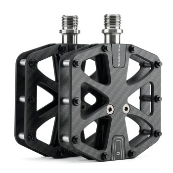 Rockbros C525 velosipēdu pedāļi no oglekļa šķiedras (melni)