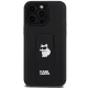 Чехол Karl Lagerfeld для iPhone 13 / 13 Pro Gripstand Saffiano Choupette Pins, черный