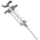 Ruhhy 00023055 Meat Injector Syringe with 3 Needles, 50 ml