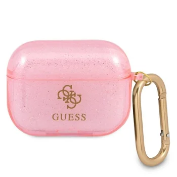 Guess Glitter Collection AirPods Pro maciņš, Rozā