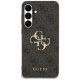 Guess Case for Samsung Galaxy S25 FE HC PU Leather 4G Metal Logo Black