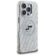 Karl Lagerfeld IML Glitter Karl & Choupette MagSafe Case for iPhone 16 Pro Max, Gray
