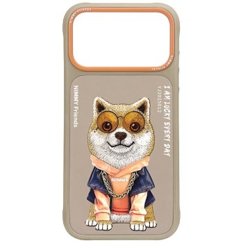 Чехол Nimmy Glasses Cool nag для iPhone 17 Pro Max, бежевый