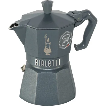 Bialetti Moka Exclusive 3 Tašu Indukcijas Espresso Kanna, Pelēka