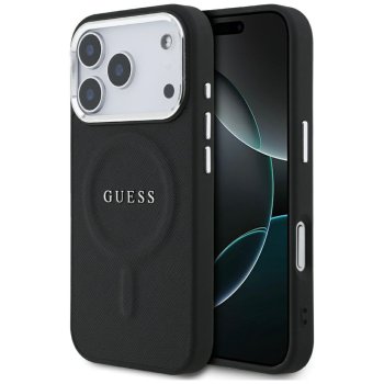 Чехол Guess Classic Logo MagSafe для iPhone 17 Pro — черный