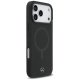 Mercedes iPhone 17 Pro Max vāciņš Plain Smooth Leather MagSafe, melns