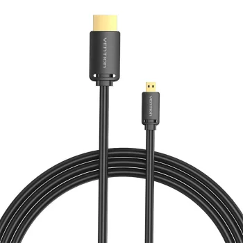 Vention AGIBF HDMI-D to HDMI-A Cable, 4K 60Hz, 1m, Black