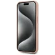 Чехол Karl Lagerfeld Leather Monogram Metal Logo MagSafe для iPhone 15, Розовый