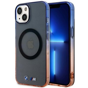 Чехол BMW для iPhone 14 Gradient Bumper MagSafe, серый