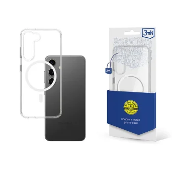 Samsung Galaxy S23 (SM-S911) 3MK MagCase Clear Case Cover, Transparent | Caurspīdīgs Silikona Vāciņš Maciņš...