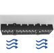 Cable organizer under desk top black