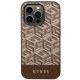 Чехол Guess для iPhone 14 Pro GCube Stripes MagSafe, коричневый