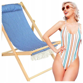 Koka salokamais atpūtas krēsls Ibiza | Wooden Folding Lounger