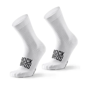 Rockbros 49210016001 ROAD TO SKY Cycling Socks 39-42, White