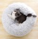 Purlov Fluffy Pet Bed, Size M, Grey