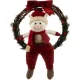 Ruhhy Elf Ziemassvētku vainags durvīm, 36 cm