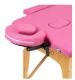 Folding Wooden Massage Table Komfort Activ Fizjo 2 Segmented, Pink