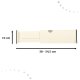 Drawer Organiser Adjustable Plastic Separator 38-54.5cm, 1 Piece
