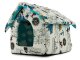 Medium pet house bed for dogs and cats white