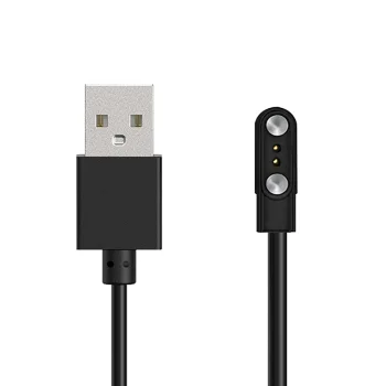 Magnētiskais lādētājs viedpulksteņiem HUL-01 2-pin 2.8mm, 60cm, melns