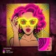 Forever Light ART LED neons POWER WOMAN, Dzeltens/Violets