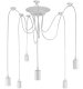6-Arm Spider Ceiling Lamp, White