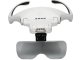 Rechargeable Head Magnifier Glasses with 4-LED Light & 5 Lenses, White