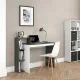 ModernHome CHDK07-DG datorgalds ar 4 plauktiem, pelēks