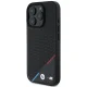 BMW iPhone 16 Pro Case M Perforated Tricolor Line MagSafe, Black