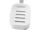 Wall-Mounted Soap Dish with Towel Holder, White/Grey