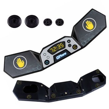 Ātruma kubu taimeris ar LED displeju un skārienjutīgiem sensoriem, melns