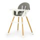ECOTOYS 2-in-1 Multifunctional Baby High Chair, grey