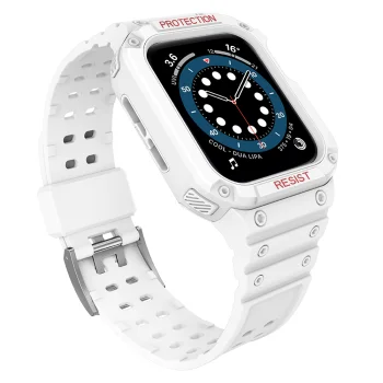 Защитный чехол с ремешком для Apple Watch 38/40/41 мм - Белый